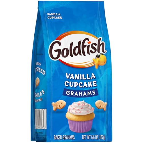 Goldfish Grahams Vanilla Cupcake Baked Grahams, 6.6 Oz Bag