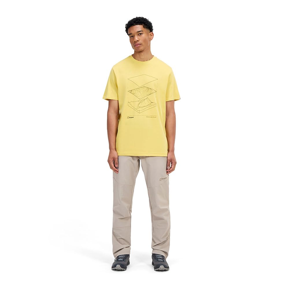 Berghaus Men's Everyday Elements T-Shirt | 100% Cotton Non-Technical T-Shirt, Oilseed, 2XL