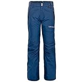 Lucky Bums Kids Ski Snow Pants, Reinforced Knees and Seat, Navy, Large