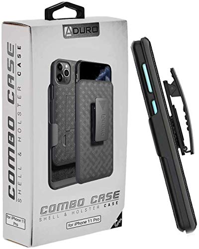 Aduro Combo Case & Holster For Iphone 11 Pro, Slim Shell & Swivel Belt Clip Holster, With Built-In Kickstand For Apple Iphone #TOP7