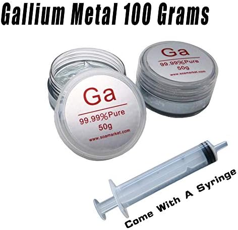 Gallium 100 Grams 99.99% Pure Ga 4N Liquid Metal