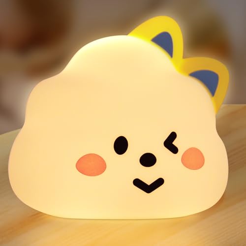 Wetry Veilleuse Bébé Nuage Lampe Chevet Enfant Rechargeable Deco Chambre Nouveau né, Éclairage Maternité, Cadeaux Naissance Fille Amis Féminins