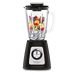 Moulinex Blender Blendforce, 800W, 2 Vitesses + Fonction Pulse, Capacité 1,75 L, Nettoyage facile, Mixage jusqu'à 3min en continu, Noir, LM42051