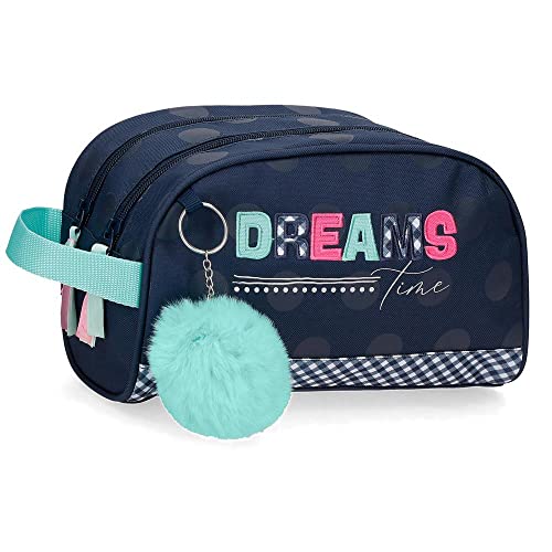 Movom Dreams time Neceser Dos Compartimentos Adaptable Azul 26x16x12 cms Poliéster