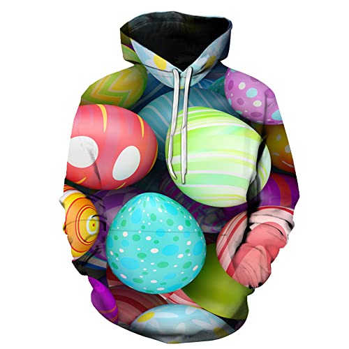 Photo de Pull Unisexe 3D Coloured Stones Fashion Print Sportswear Men Long Sleeve Outdoor Casual Long Sleeve Hoodies,XL