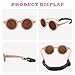 LOJUDI Baby Sonnenbrille 0-24 Monate, Polarisierte mit Riemen Verstellbar Weicher Silikonrahmen Rund Kinder UV400 Schutz Sonnenbrille Baby für 0-2 Jahre - Rosa Rahmen