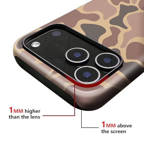 Case for iPhone 17 Pro Max Case,Camo Phone Case for Women Boy Men,Dual-Layer Hard Shell + Silicone Cover - Aesthetic Protective Design Cases - Image 4