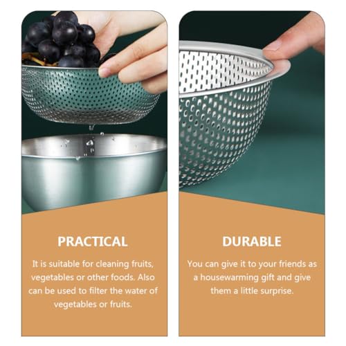 Colador cesta de acero inoxidable para cocina miniatura 5