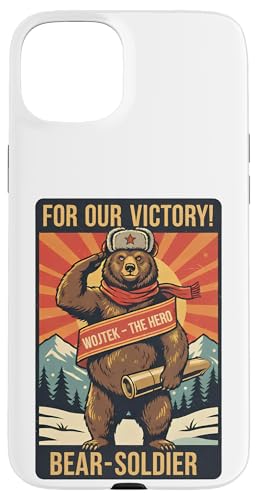 ���B���e�[�WWojtek Bear Soldier Proaganda �X�}�z�P�[�X iPhone 15 Plus �p