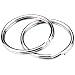 kingforest 100PCS Nickel Plated Steel Round Split Ring Key Rings for Car Home Keys, Arts & Crafts - Bulk Pack of 100-1" 25mm Diameter
