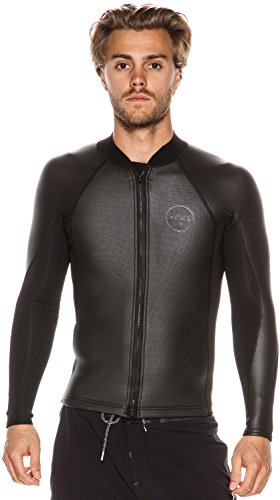 Chaqueta de traje de neopreno XCEL para hombre Axis 2/1mm con cremallera frontal y manga larga Sharkskin miniatura 1