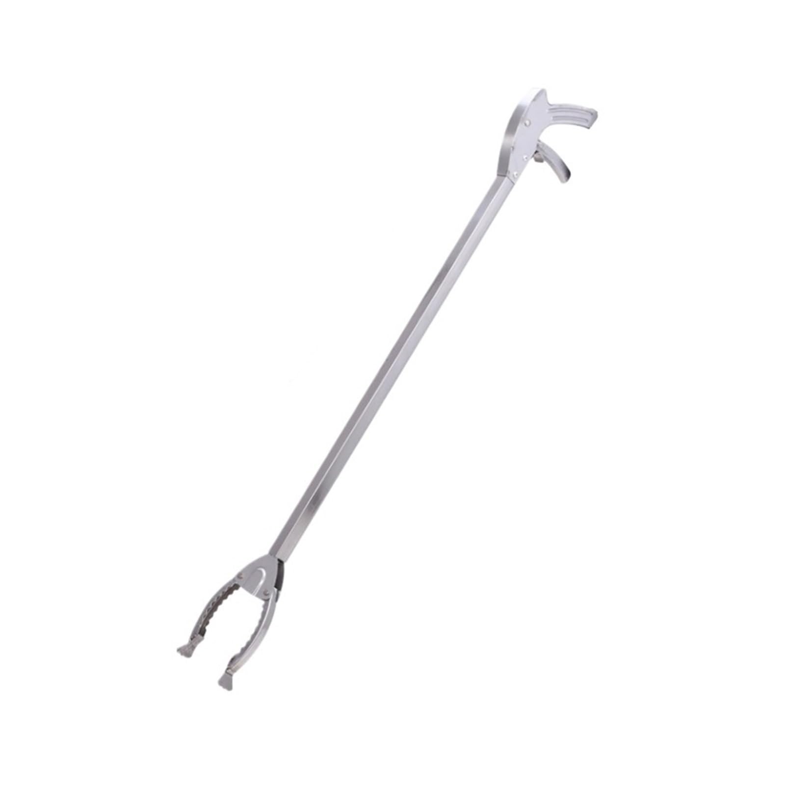 Reacher - Herramienta de agarre multifuncional de acero inoxidable para uso en interiores y exteriores, ayuda de alcance fácil de usar