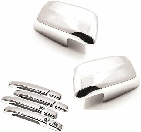 *Shipping from USA* Chrome Door Mirrors + Handles Covers for 2005-2017 Nissan Frontier ^with Smart Keyholes on Driver&Passenger Side^