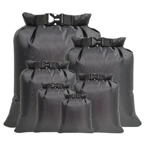 ideamall ドライバッグ スタッフ ビーチバッグ サック 大容量 防水 6サイズセット ブラック