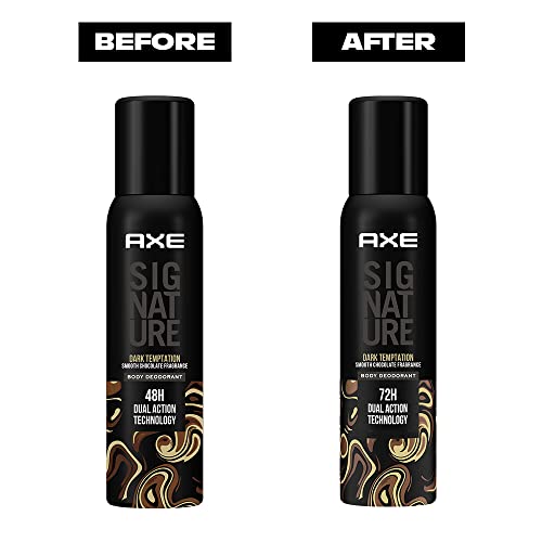 Image of Axe Signature Dark Temptation No Gas Deodorant Bodyspray For Men, 154ml (Pack of 2)
