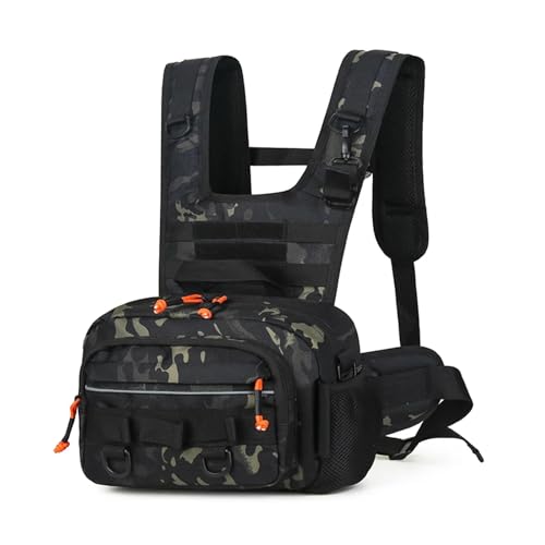 Sac de poitrine tactique Molle GUMMMY gilet poche avant homme outdoor 28x10x18 cm