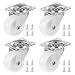 Flintronic 4 PCS Swivel Castors, 40mm Castor Wheels without brake