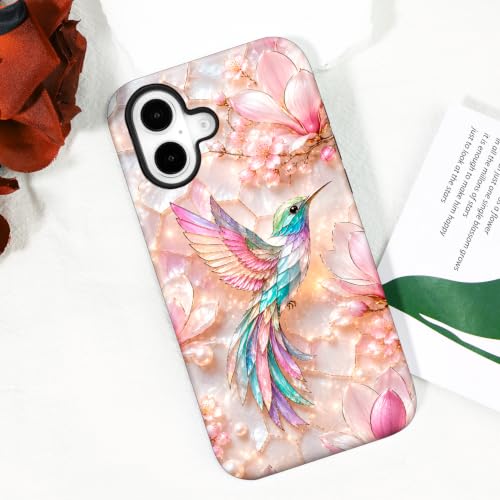 flewfun Magnetic for iPhone 17 Cute Stained Glass Phone Case, Hummingbird by flewfun - Used condition - Image 9