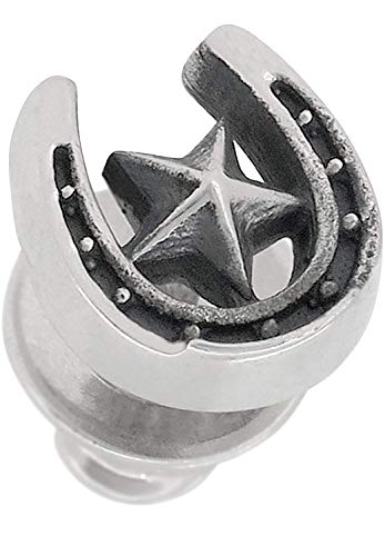 [ドクターモンロー]Dr MONROE スター ホースシュー ピアス (1P 片耳用) シルバー 925 星 馬蹄 蹄鉄 メンズ スタッド ラッキーモチーフ