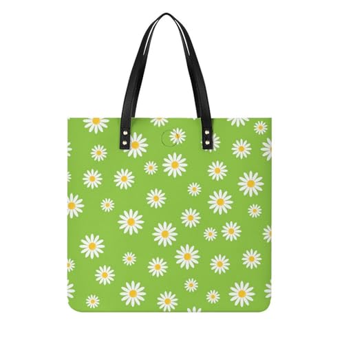 Tote bag marguerites femmes idéal en sac de voyage léger ou pour le shopping