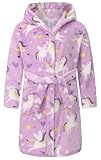 Kid Fleece Hooded Robes Girls...