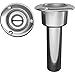 Mate Series Stainless Steel 0 Rod Cup Holder - Open - Round Top [C1000ND]