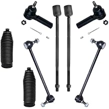ديترويت أكسل - 8 قطع تعليق أمامي 2004-2007 فورد فريستار ميركوري مونتيري 2 Sway Bar End Links 4 روابط داخلية وربطة عنق خارجية 2 أحذية 2005 2006 استبدال