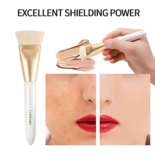 Ducare Foundation Brush Kabuki Makeup Tools Blending Brushes For Face Liquid Cream Powder - Buffing And Stippling & Concealer #TOP2