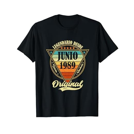 35 cumpleaños Nacido en Junio de 1989 Vintage 35 años Camiseta