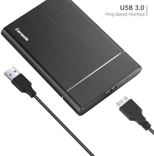 500GB 휴대용 외장 하드 드라이브 USB3.0 모바일 HDD 스토리지 PC, 맥, 데스크톱, 노트북, 맥, 크롬북, Xbox One, Xbox 360, PS4용 (블랙) — 사진 4