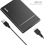 500GB Portable External Hard Drive USB3.0 Mobile HDD Storage for PC, Mac, Desktop, Laptop, Mac, Chromebook, Xbox One, Xbox 360, PS4 (Black)