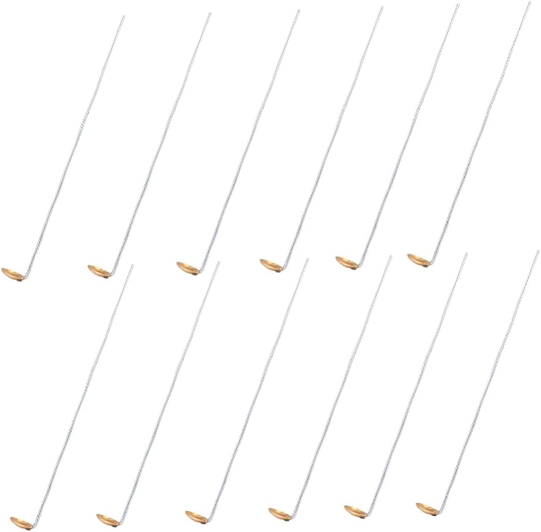 Levemolo 15pcs Copper Burning Spoons for Laboratory Use Combustion Spoons with Copper Material Teaching Instrument for Scientific Research and Heating Solid Materials