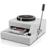 【Fonctionnement convivial】 Tournez simplement la molette for sélectionner le caractère souhaité et tirez le levier for gaufrer. De plus, le gaufreur est équipé d'un indicateur et d'une carte d'échantillon for indiquer l'emplacement des caractères en relief, garantissant un placement et un alignement précis des caractères pendant le processus de gaufrage.