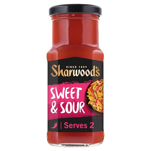 Sharwoods Sweet & Sour Stir-Fry Sauce 195 g Jar (1-Pack)