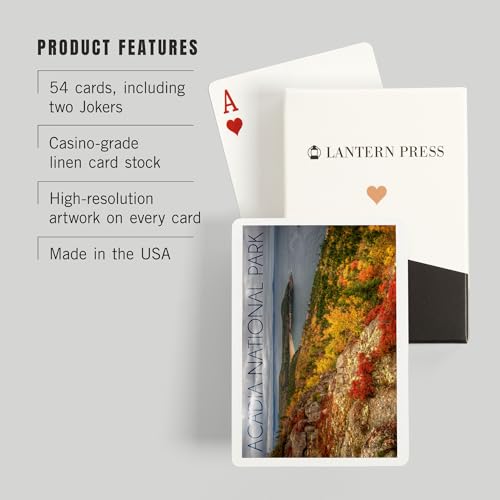 Baraja de 52 cartas Póker Acadia National Park miniatura 3