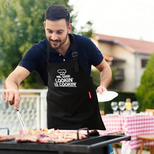 Kitchen Cooking BBQ Aprons for Men with Pockets, Adjustable Chef Apron, Funny Gifts for Men, Dad, Husband, Grandad Birthday Gifts - Cosy Home Interiors Kitchen Cooking BBQ Aprons for Men with Pockets, Adjustable Chef Apron, Funny Gifts for Men, Dad, Husband, Grandad Birthday Gifts - Image 6