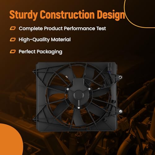 Image of maXpeedingrods 611560 A /C Condenser Cooling Fan for Honda Odyssey 2018-2023 Passenger Side, HO3113143 38611RV0A01 38615RV0A01