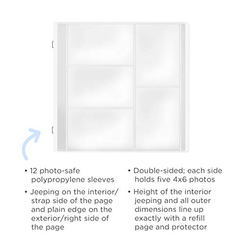 Multi-Pocket Pages 12x12 Creative Memories avec compartiments transparents