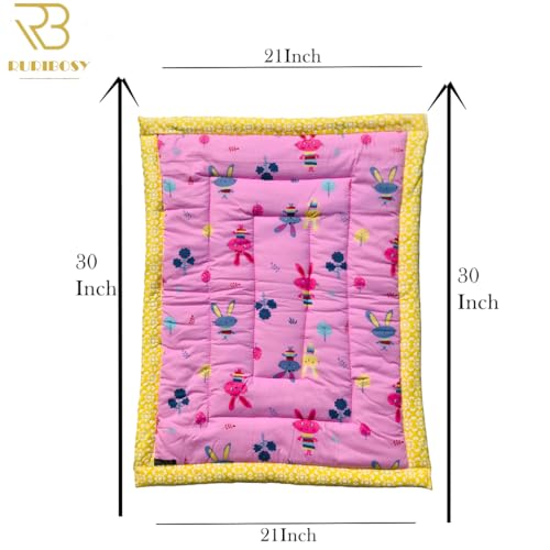 Image of Bedding Mattress for Cotton, Baby Sleeping Bed Set Godari Baby Cradle |Sleeping Mat |Multi Purpose Cushioned Bed |Baby Bed for 0 to 2 Years.