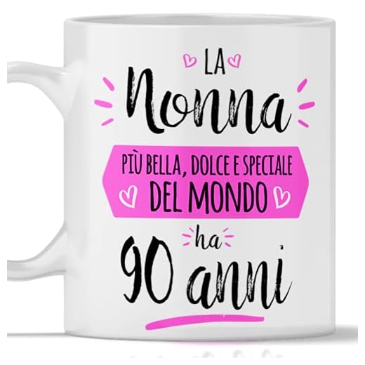 Taza regalo abuela 90 años idea cumpleaños mujer
