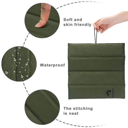 MHwan 2 Stck Thermo Wasserdicht Outdoor Sitzkissen, Warm, Weich, Bequem, Faltbar, Maschinenwaschbar