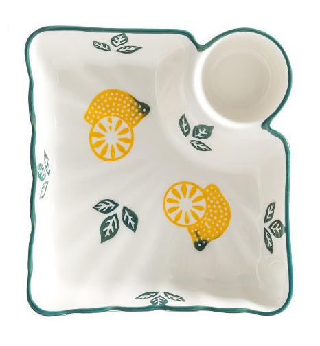 Plato Multiusos para Aperitivos Elegante Bol de Cerámica para Vinagre Sushi Galletas Salsas Dumplings Patatas Fritas y Snacks Diseño para Hogares y Restaurantes Regalo con Estilo
