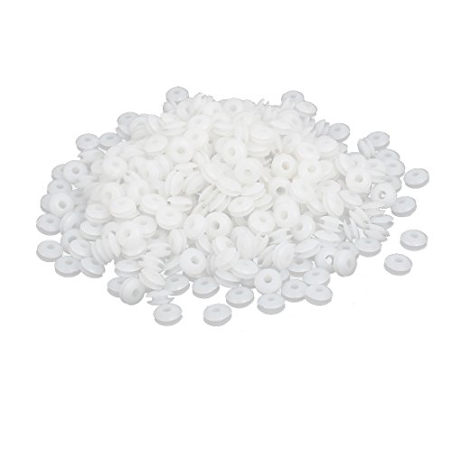 Aexit 4mm Eléments Enceintes et Composants diamètre intérieur en Caoutchouc Câble Fil électrique Blanc Passe-Fil Connecteurs câblage 500pcs