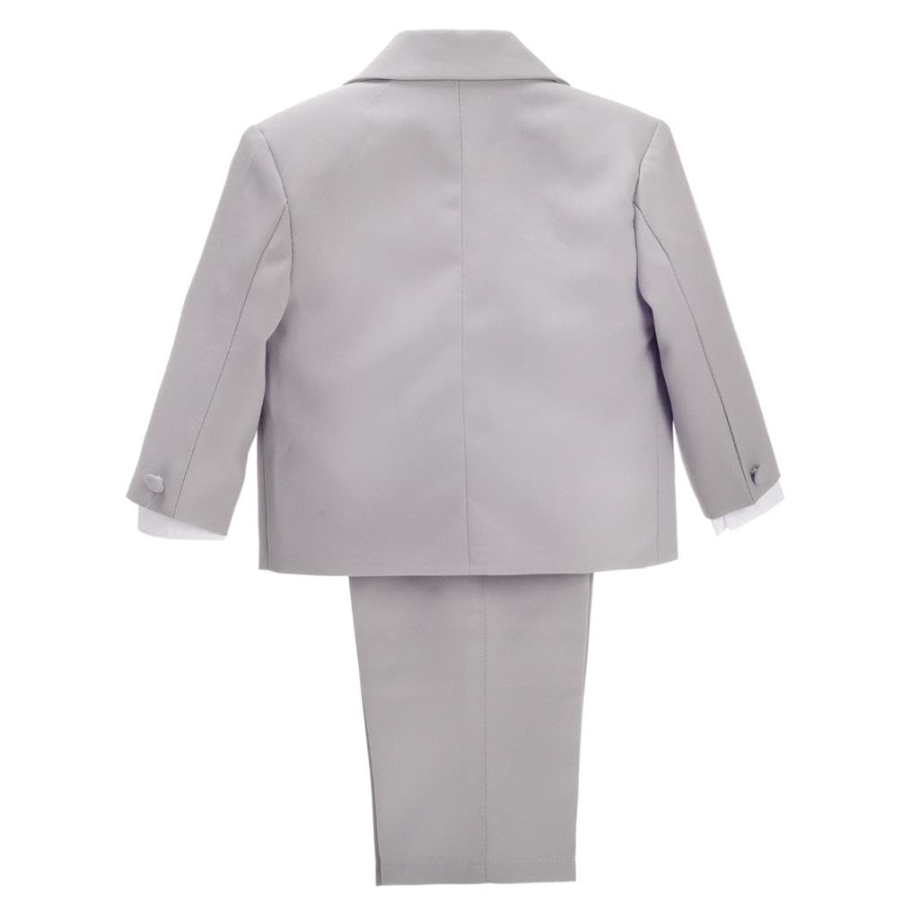 Lito Angels - Trajes para Bebe niño de Vestir Elegante Caqui, Conjunto de 5 Piezas de Traje Formal para Boda, Fiesta, Ceremonia y ocasión Especial