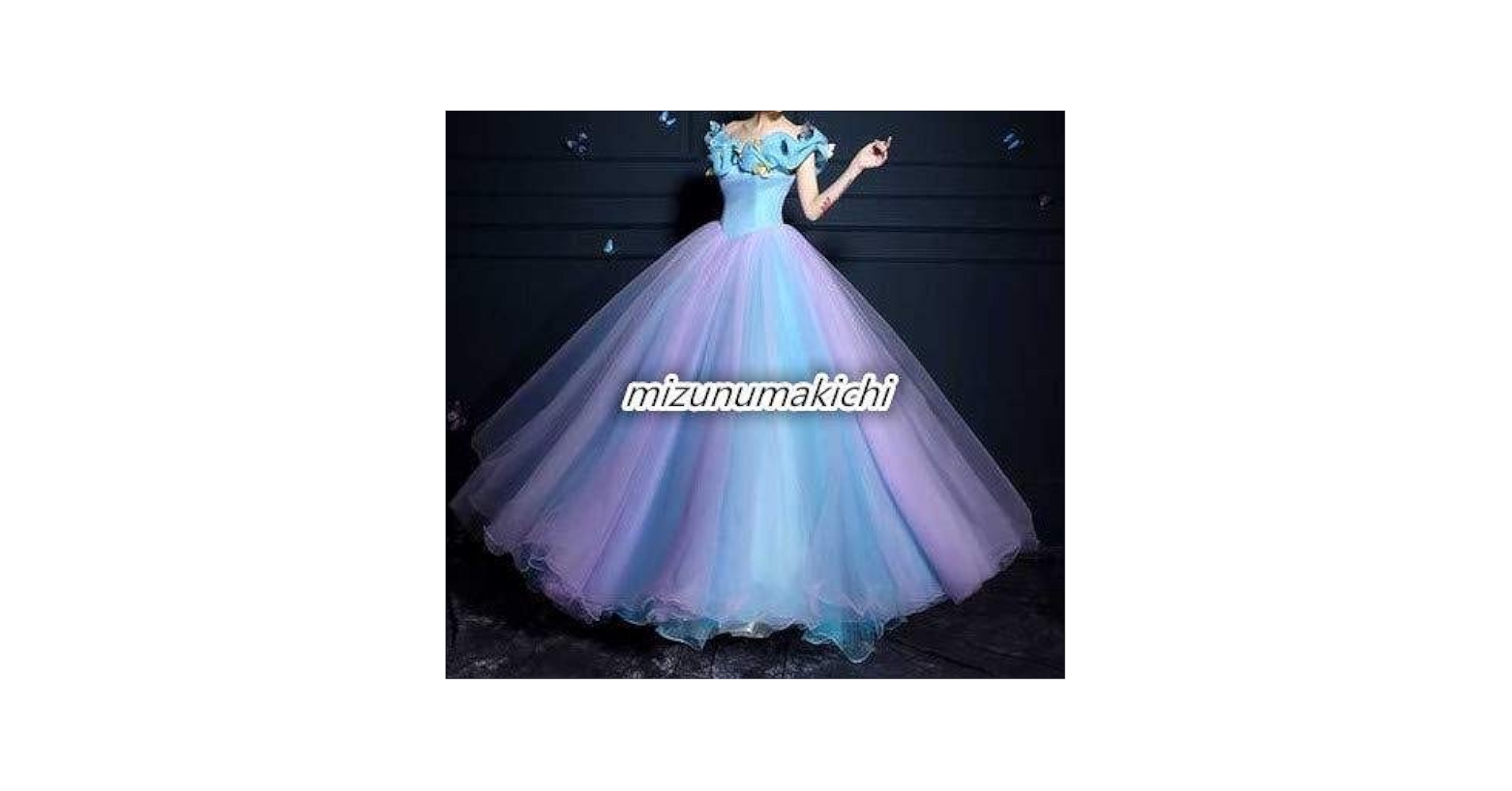 シンデレラ コスプレ衣装 水色 ドレス Amazon.co.jp: [Stiksy] シンデレラ アニメ版 豪華 ドレス