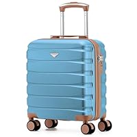 Flight Knight EasyJet Cabin Bag 45x36x20, Underseat, Lightweight Small Durable 4 Wheel Cabin Suitcase, Maximum Carry-On Size, ABS Hard Shell, 10kg Hand Luggage Bag- 45 x 36 x 20 cm Travel Bag