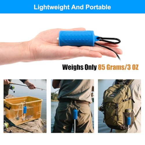 Image of DaToo USB Mini Aquarium Air Pump Ultra Quiet Fish Tank Air Pump with Black Hanging Clasp Portable Aquarium Oxygen Aerator Pump Includes Fish Tank Airline Tubing and Air Stone(1W /2W /3W)