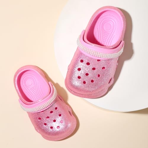 Image of Girls' Clogs for Toddlers & Kids Lightweight Garden Shoes Breathable Slip-on Slides Sandals Slippers Children's Beach Water Shoes