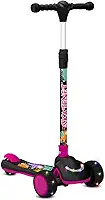 Skatenet Dobravel LED (Rodas e Deck) Black/Pink Bandeirante