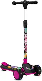 Skatenet Dobravel LED (Rodas e Deck) Black/Pink Bandeirante